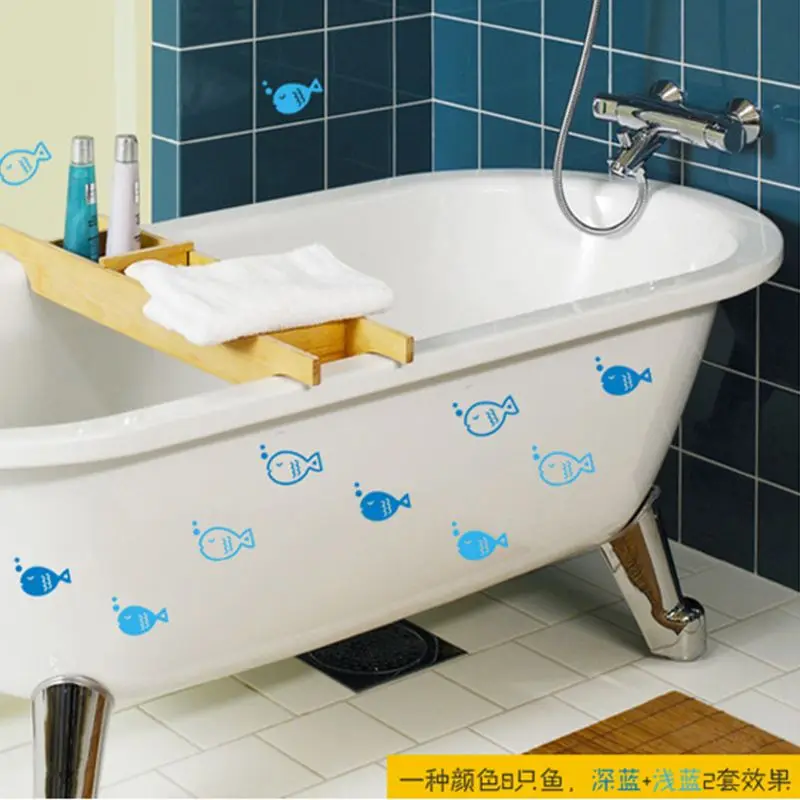 Наклейка на стену для детской комнаты ванной комнаты|sticker for kids room|cartoon wall stickersfish