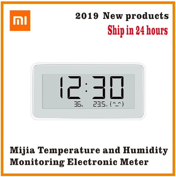 Беспроводные цифровые часы Xiaomi Mijia BT4.0 умные для помещения и улицы гидрометр