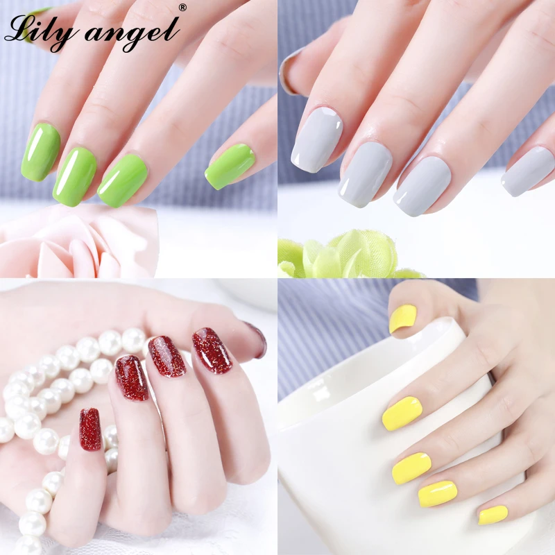 Отмачиваемый УФ светодиодный ель-лак для ногтей Lily Angel 72 цвета стойкий