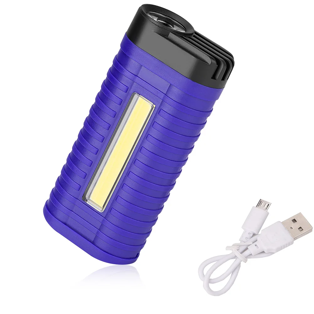 2 режима COB светодиодный вспышка светильник фонарь супер яркий usb зарядка рабочий светильник ручной флэш-светильник s карманный зажим Рабочий светильник для экстренных ситуаций