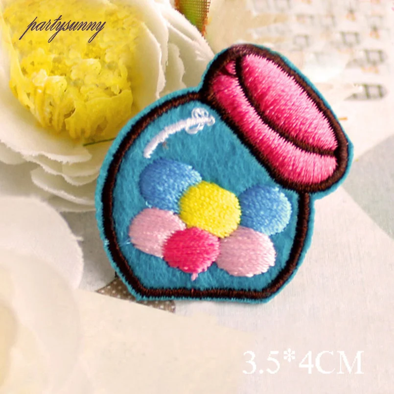 Pf конфеты патч сладкий полоса вышивка железа на патчи для одежда топы детские