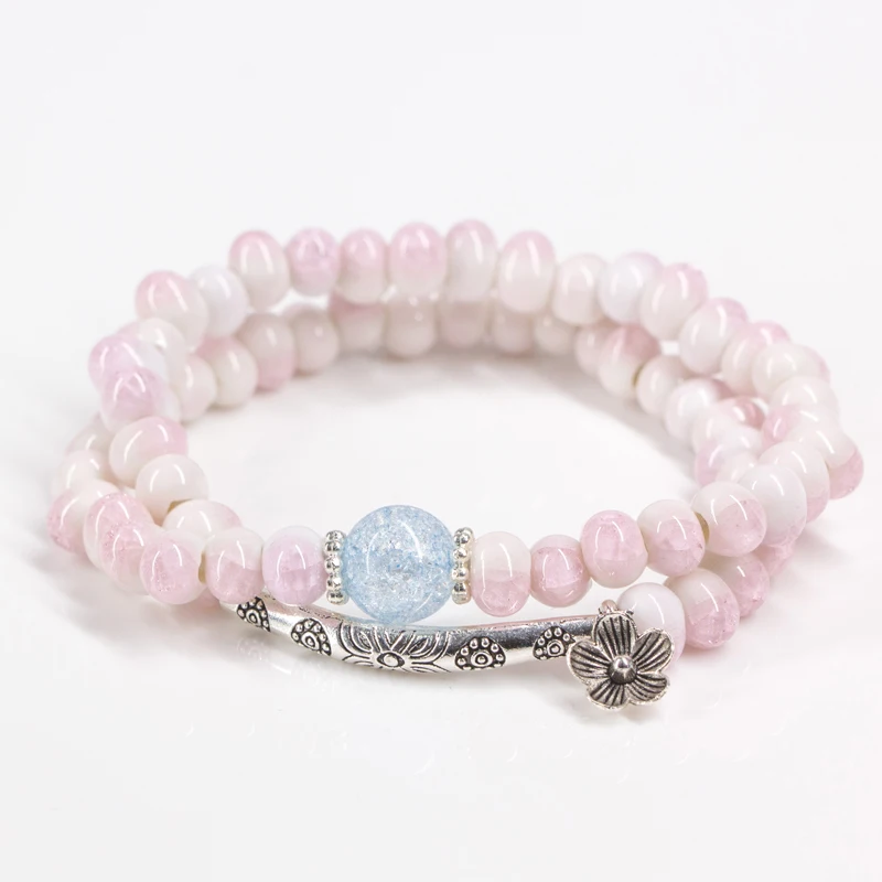 12 шт./лот простой стиль очаровательные браслеты для женщин керамические бусины