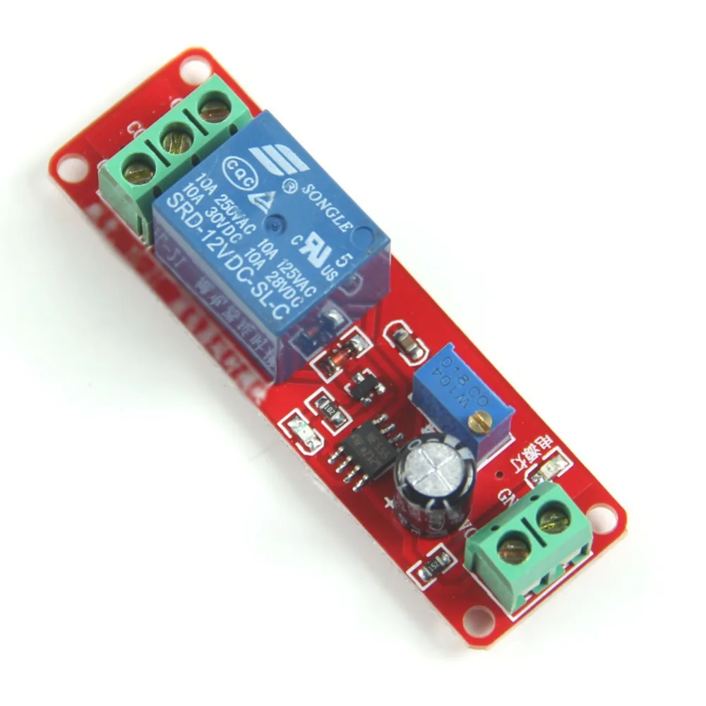 Новый DC 12V переключатель таймера задержки Регулируемый Модуль от 0 до 10 секунд|module