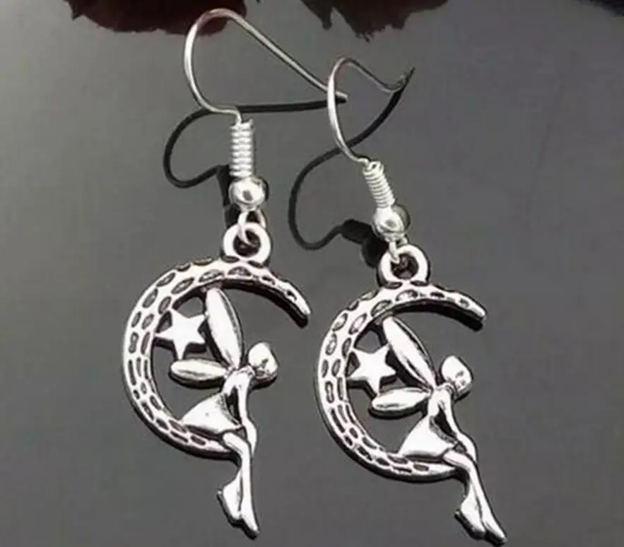 1 пара/лот Moon сказочные звезды висячие серьги Очаровательные Подвески