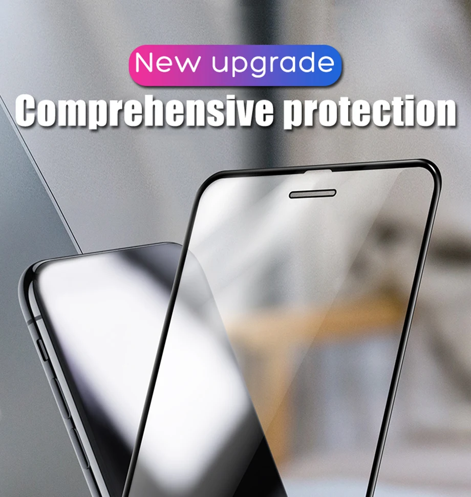 6D стекло на iphone 6 6s Plus 8 7 X Полный экран протектор для iphone 7 8 Plus 5 5S SE алюминиевый сплав закаленное стекло