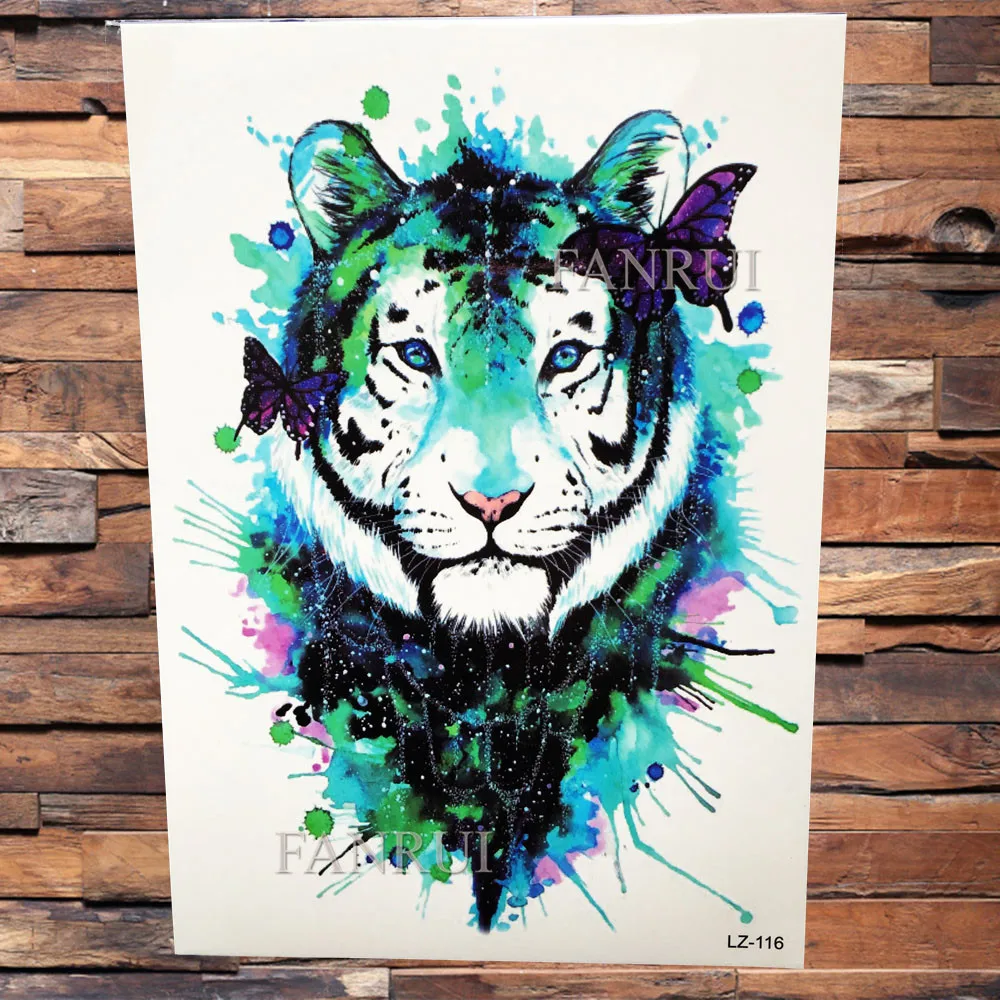 Временные татуировки FANRUI геометрические треугольные перо для женщин и мужчин