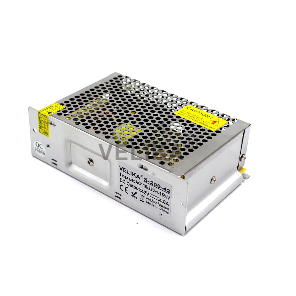 Преобразователь напряжения 200 Вт 42 в 4 8 А 110/220 В перем. Тока|switch power|switching power supply220v ac