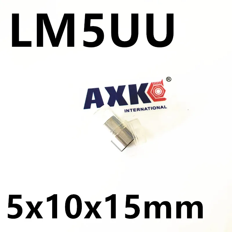 LM5UU 5 мм x 10 15 Линейный шариковый Подшипник Втулка для круглый прямой стержень|linear