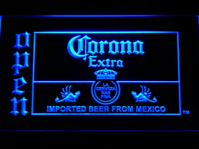 035 Corona пивной открытый бар светодиодный неоновый светильник с выключателем