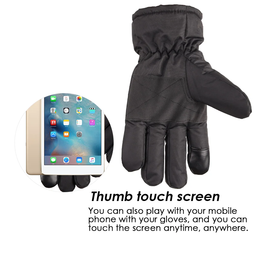 US/EU Plug Winter Heated Gloves USB Rechargeable Battery Powered For Motorcycle Hunting Hand Warmer Ski Cycling Electric Gloves