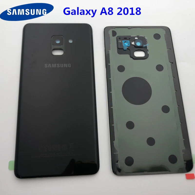 Для Samsung Galaxy A8 2018 A530 A530F A530DS корпус аккумуляторная стеклянная задняя крышка для