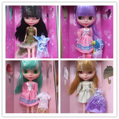 

Кукла Blyth change для макияжа, кукла ICY Обнаженная Blyth с 2 комплектами одежды + обуви, подходящая для одевания «сделай сам», шарнирная игрушка для д...