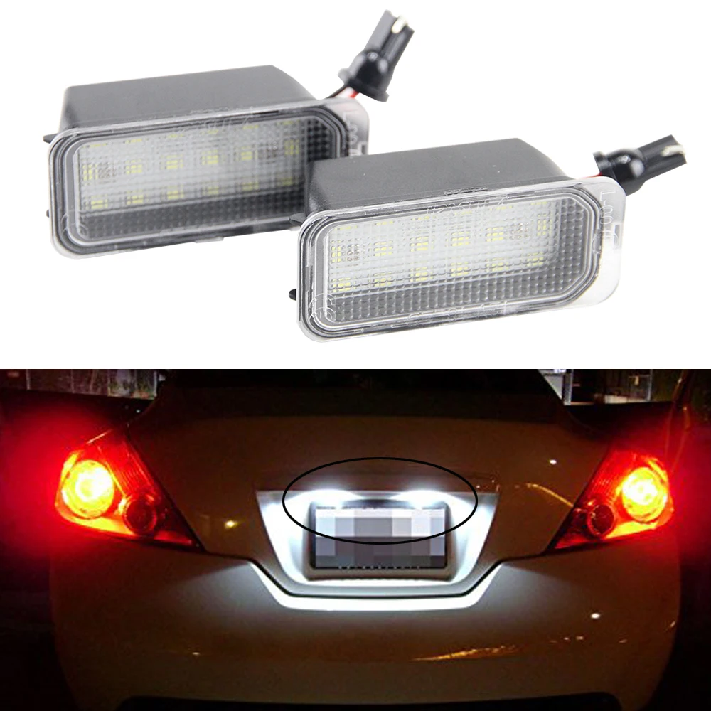 Без ошибок 18SMD светодиодный светильник номерного знака OEM Замена для Jaguar XF X250 XJ X351