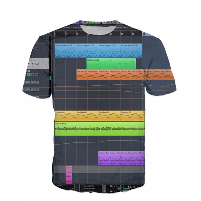 Новая модная футболка Ableton в реальном времени 3D сексуальные футболки топы для