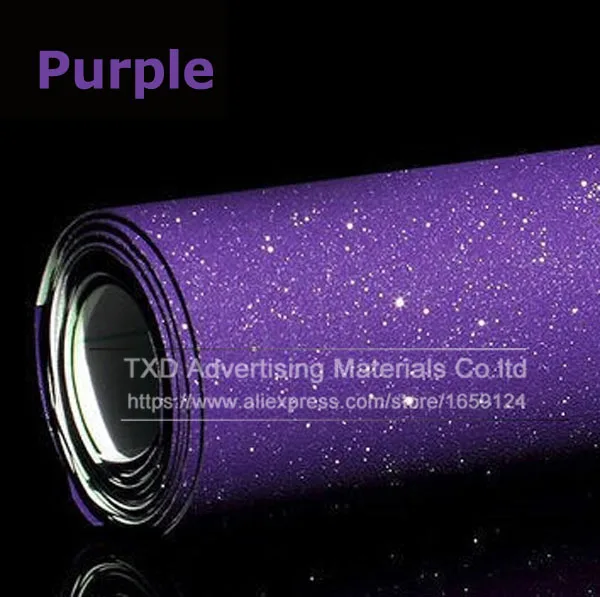 

Car Styling Purple Glitter Diamond Vinyl Films Wrap For Car Body Car Sticker Auto decoration motorcycle decal 6 sizes for choice