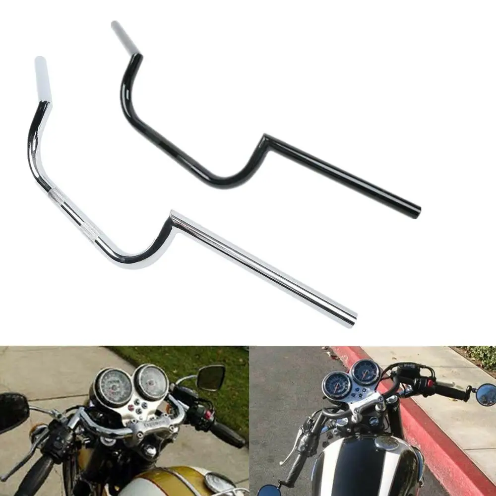 

Motorcycle 7/8" Black Cafe Racer Ace Universal Handlebar For Kawasaki 250 550 750 1000 LTD For Honda CB GS XS 650 750 850 900