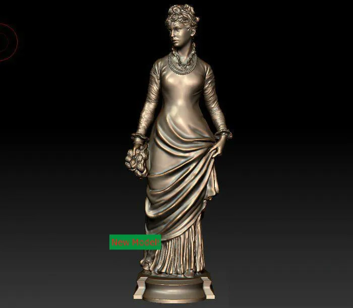 

New model 3D model for cnc or 3D printers in STL file format The Parisian Woman