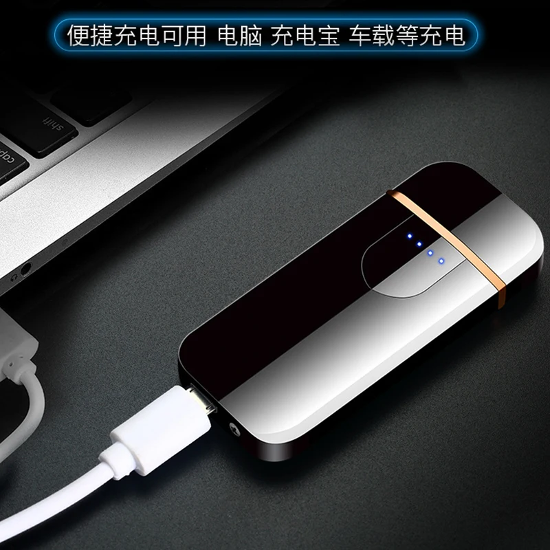USB Вольфрамовая сигаретная Зажигалка сенсорный переключатель курительная