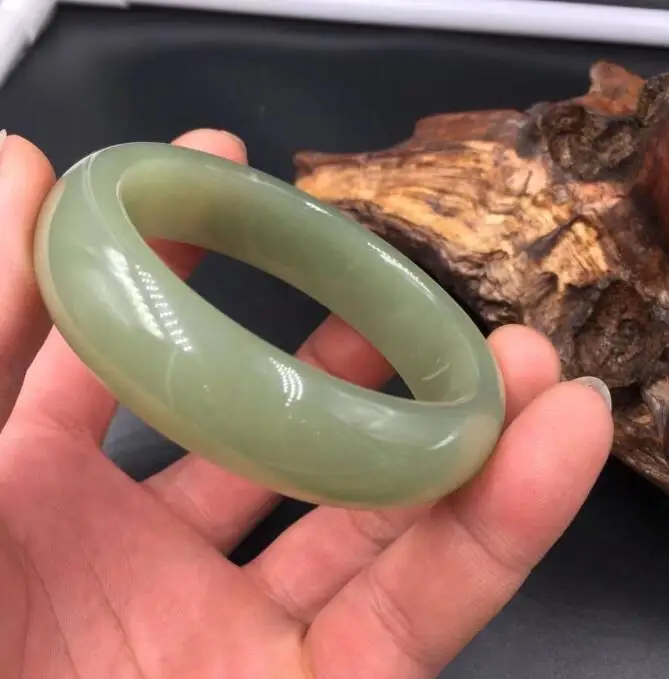 

100% Natural Jadeite Certified hetian Bangle Bracelet Handmade