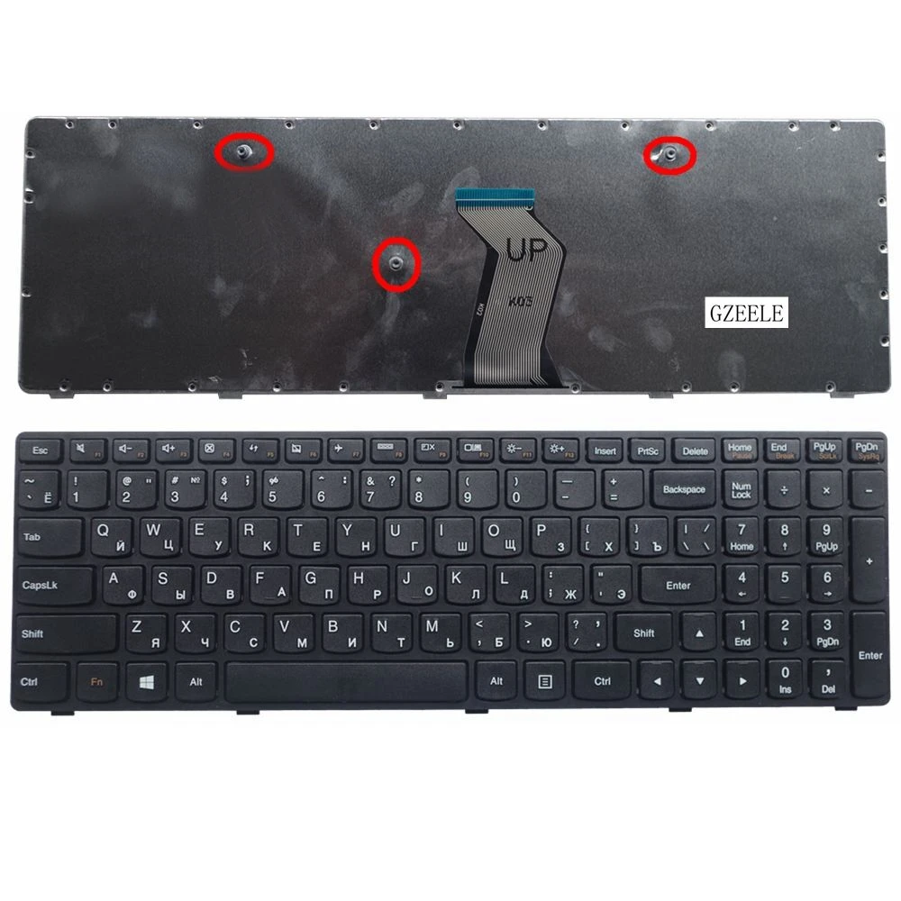 GZEELE Russian RU Keyboard for Lenovo 9Z.N9YSU.A0R NSK-B70SC NSK-B7ASU 25-210902 25-210962 25-211061 25210902 keyboard black new |