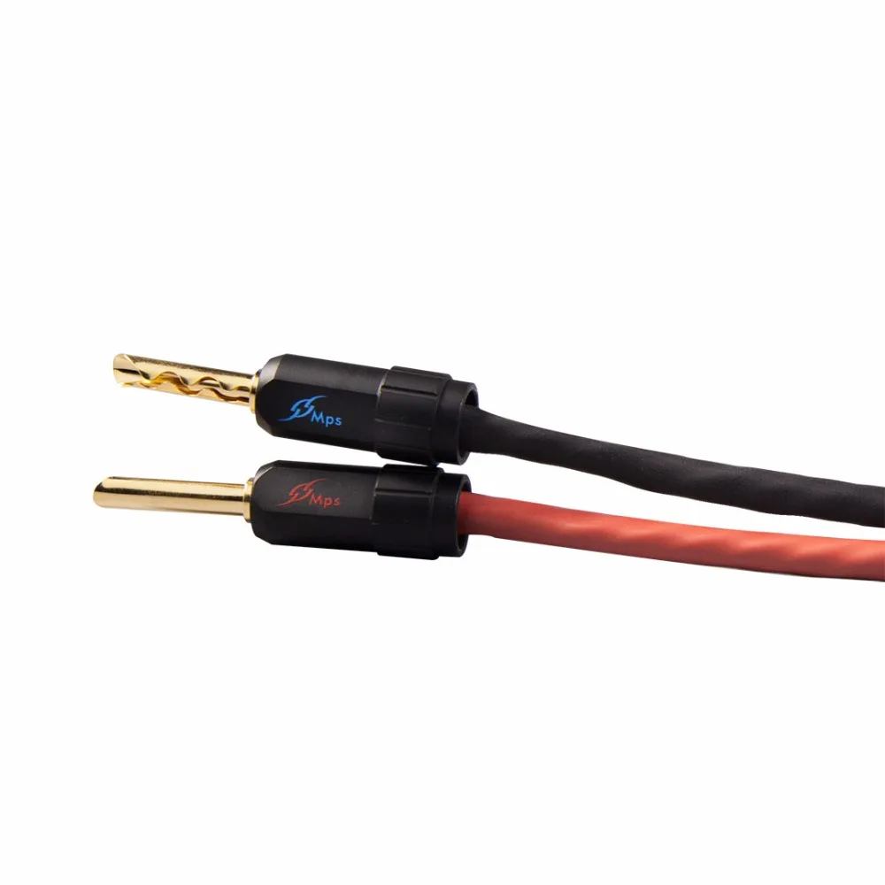 MPS M-8SP HiFi 99.9997% OFC серебристый Hi-Fi кабель для динамика провод Bi Wire динамик AMP аудио 24K