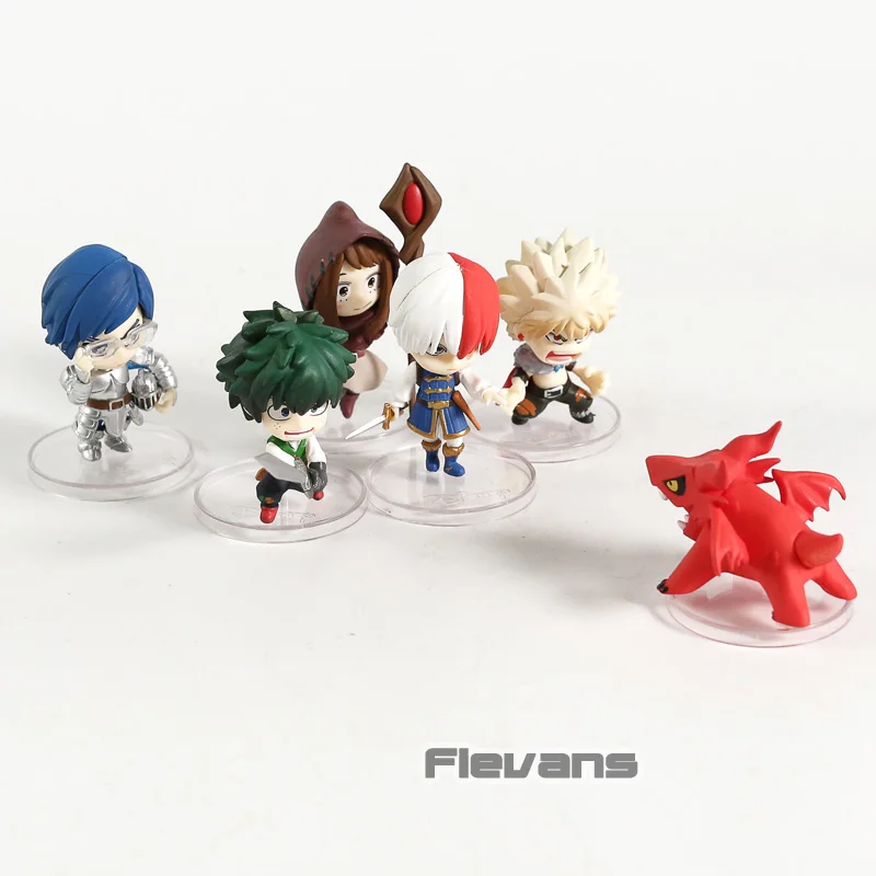 Мой герой DLT Vol.1 Midoriya Bakugou Todoroki Ochaco мини версии Фигурки игрушки 6 шт./компл