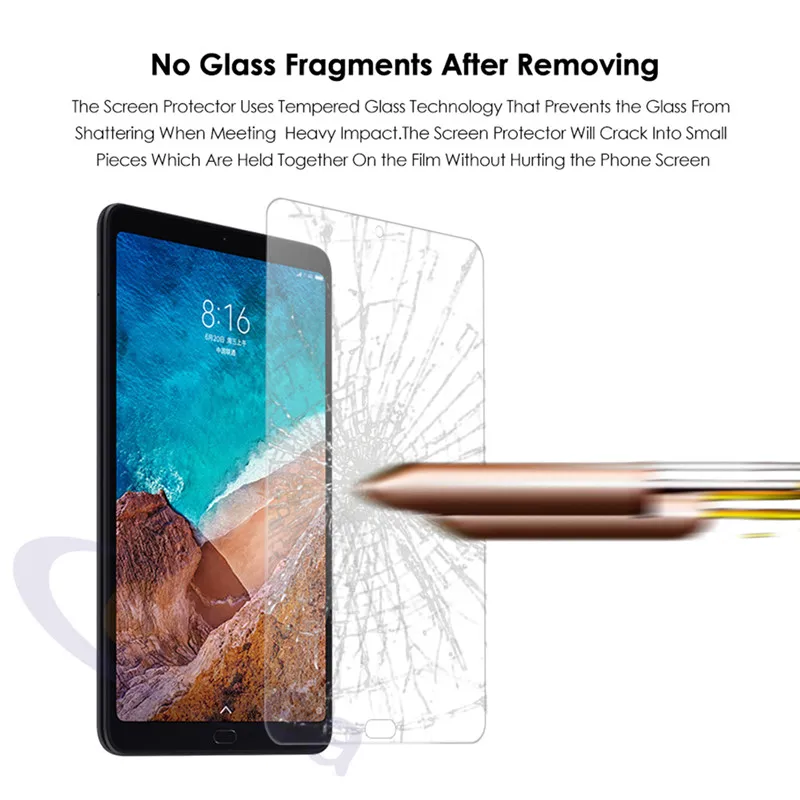 Qosea для Xiaomi Mi Pad 4 Plus закаленное стекло Взрывозащищенная защитная пленка планшета