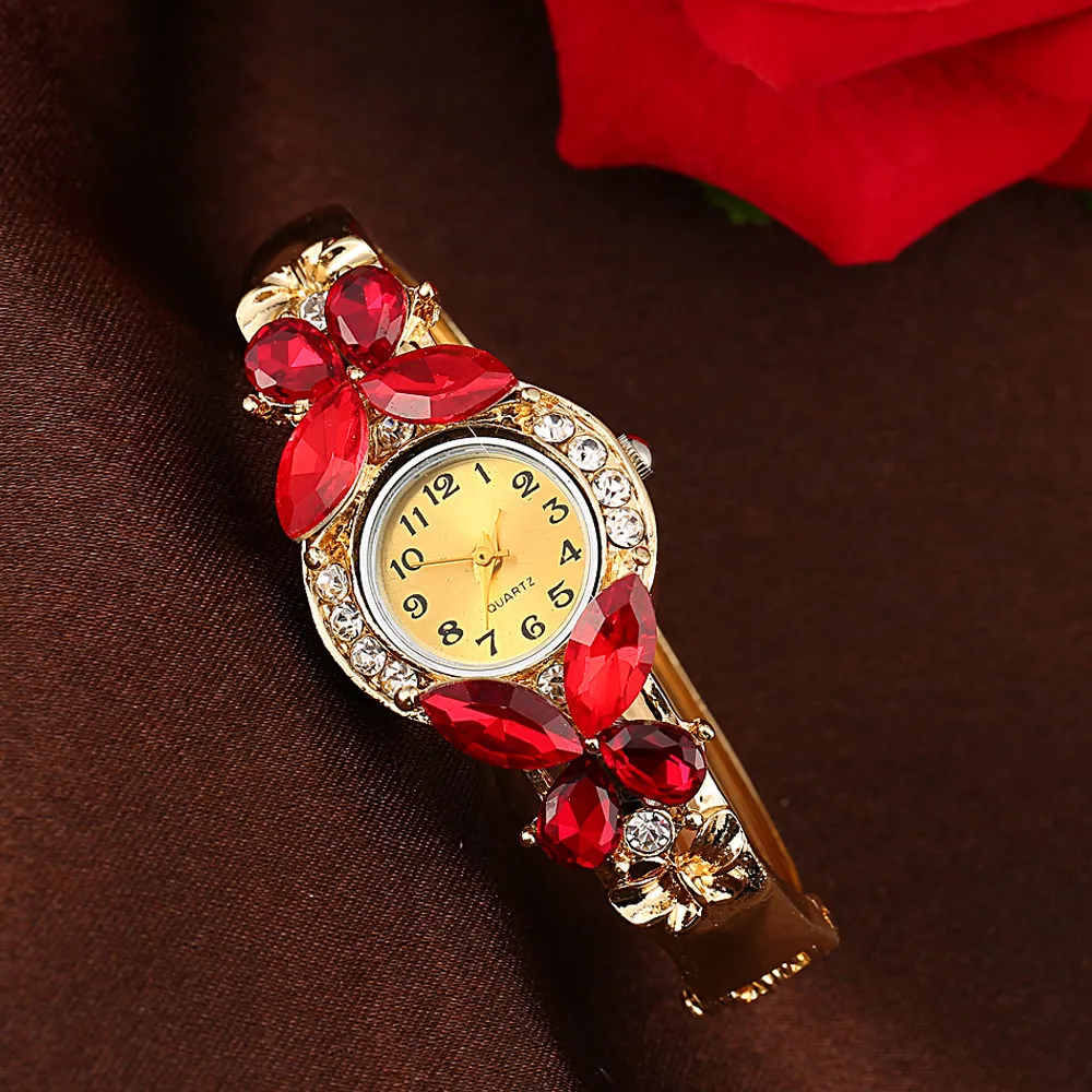 Reloj mujer marcas famosas de lujo Женские кварцевые наручные часы с кристаллами, стразы, браслет-бабочка, роскошные женские часы