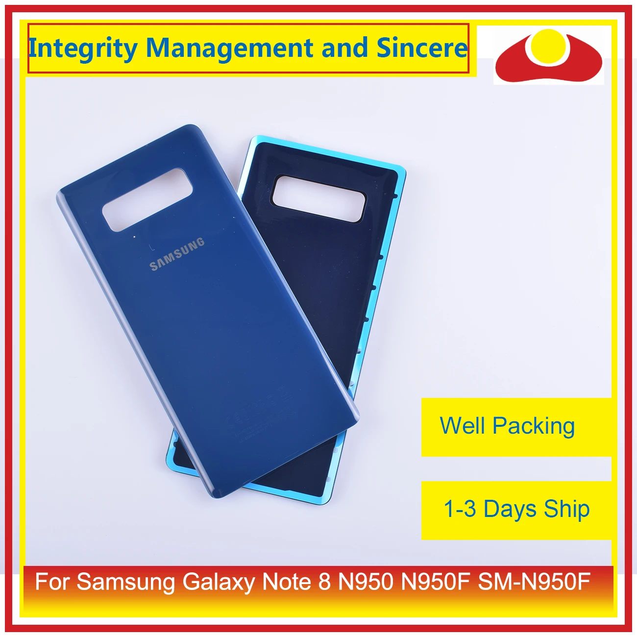 Для samsung Galaxy Note 8 N950 N950F SM-N950F N9500 корпус батарейного отсека заднее стекло чехол Корпус Корпуса