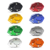 cnc side kickstand stand extension plate enlarge pad protector cover for kawasaki zx10r zx 10r zx 10r