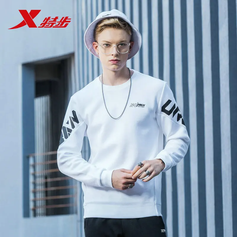 Xtep, мужские толстовки, спортивные, мужские, женские, черные, хлопковые, с капюшоном, мужские, зимние, базовые, с капюшоном, 882429059402