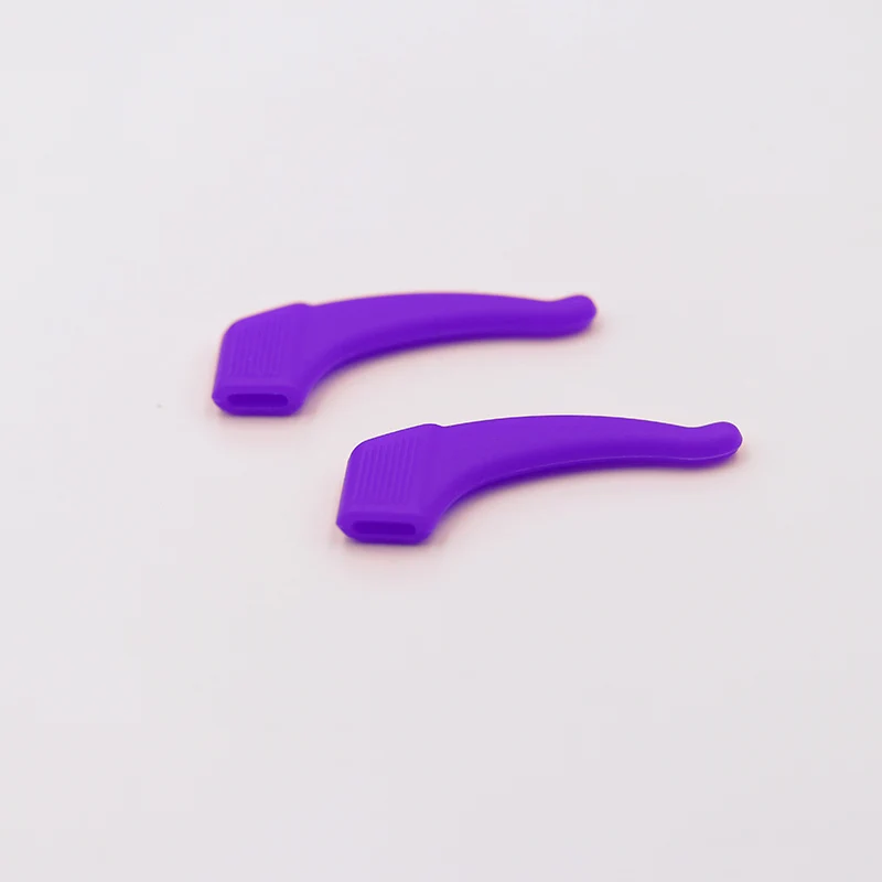 Очки ушные держатель крючков Противоскользящий силиконовый фиолетовые
