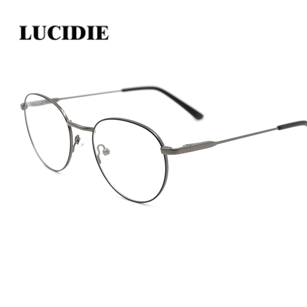 Мужские и женские очки Lucide винтажные оправы из нержавеющей стали круглые