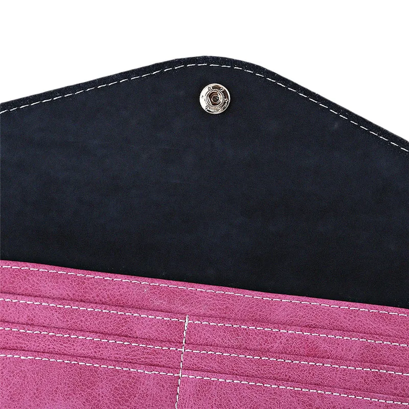 Простой Стиль Однотонная одежда матовый конверт кошелек для Для женщин Сплошной