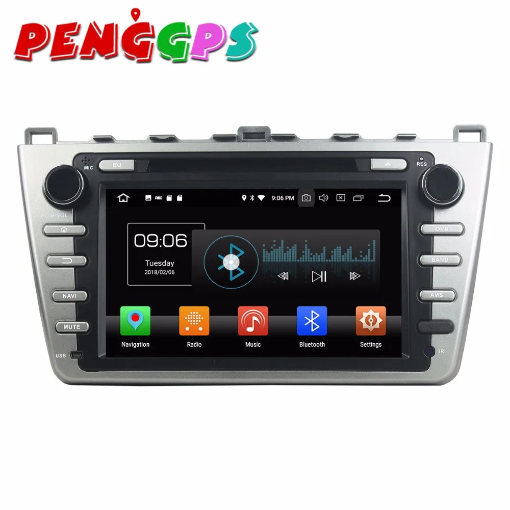 Android 8 0 7 1 автомобильный dvd плеер комплект с gps навигатором для Mazda 6 Atenza 2008 2012 стерео
