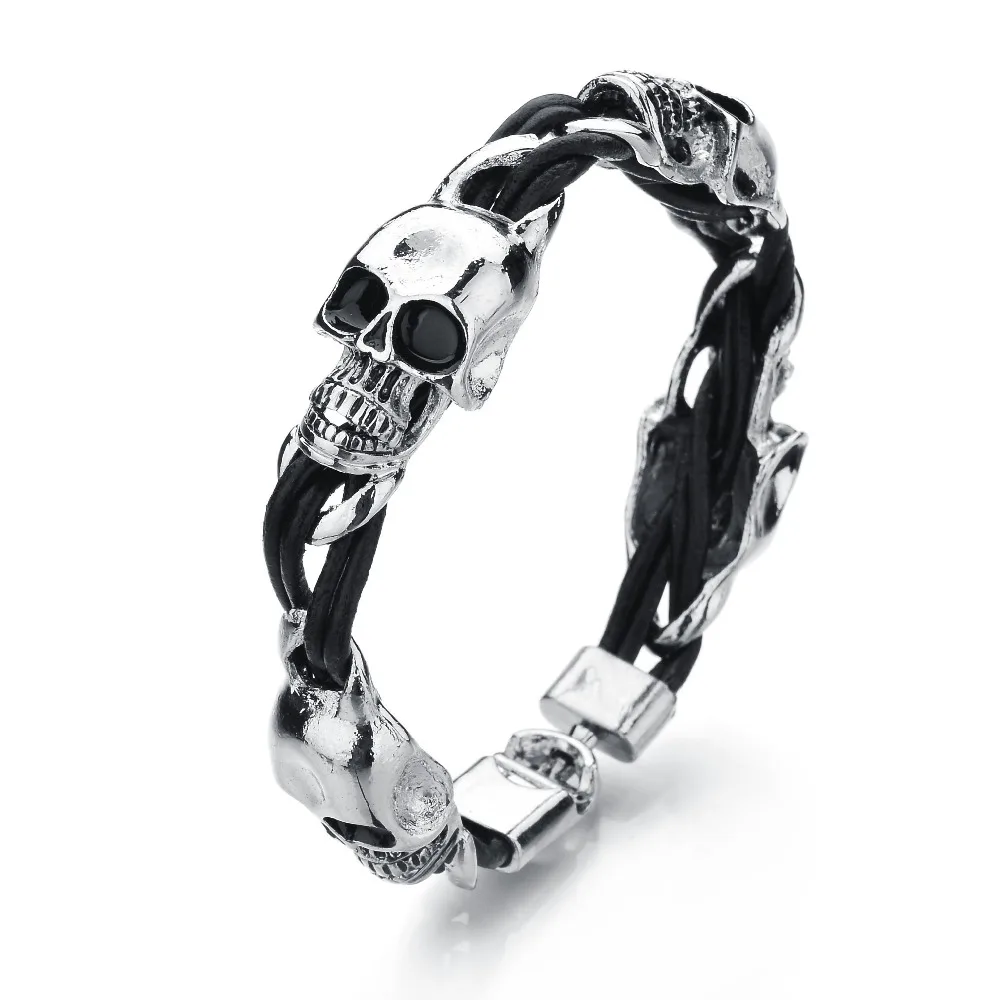 Лидер продаж новый дизайн модные ювелирные изделия сплав цинка Череп