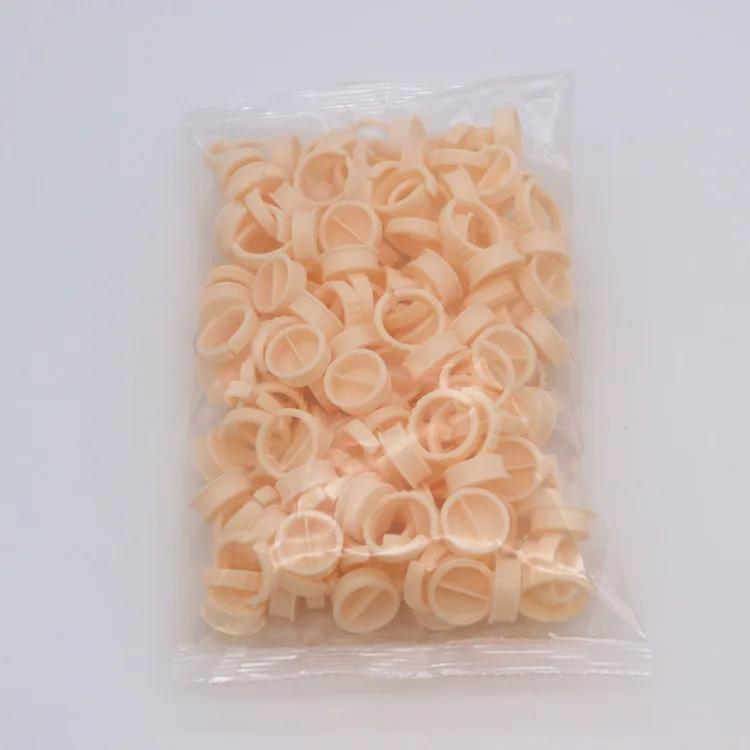 

100pcs Soft silicone Tattoo Pigments Holder Rings Container/Cup Disposable Permanent Makeup Ring Divider/Undivider Tattoo access