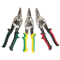8 inch scissors stainless steel tin sheet metal snip aviation scissor cut shear three types to choose and multiple colors