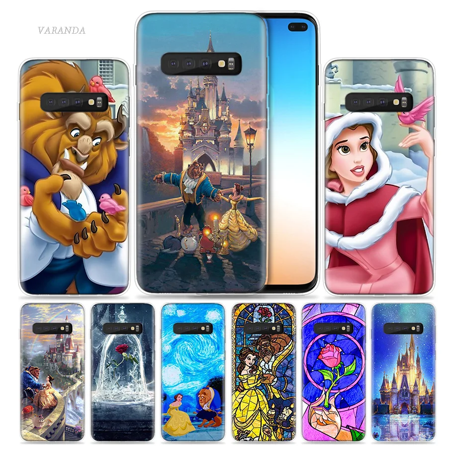 Красавица и чудовище чехол для Samsung Galaxy S8 S9 S10 5G S10e S7 Note 8, 9, 10, J4 J6 плюс J5 J8 J3 силиконовые Роскошные Чехлы для телефона
