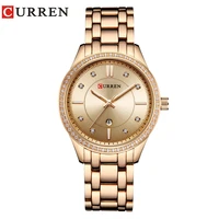 curren brand fashion luxury rhinestone watches ladies quartz wristwatch casual wristwatch elegant female clock relogio feminino