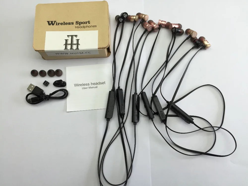 Hutmtech HT05 Беспроводной bluetooth наушники Спорт портативный мини-Беспроводной Bluetooth с