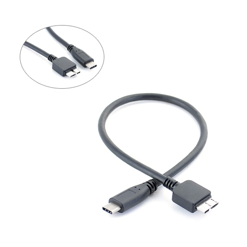 Кабель для передачи данных 0 3 м USB 1 Type C к Micro B разъем MAC BOOK WINDOWS ПК OTG внешний жесткий