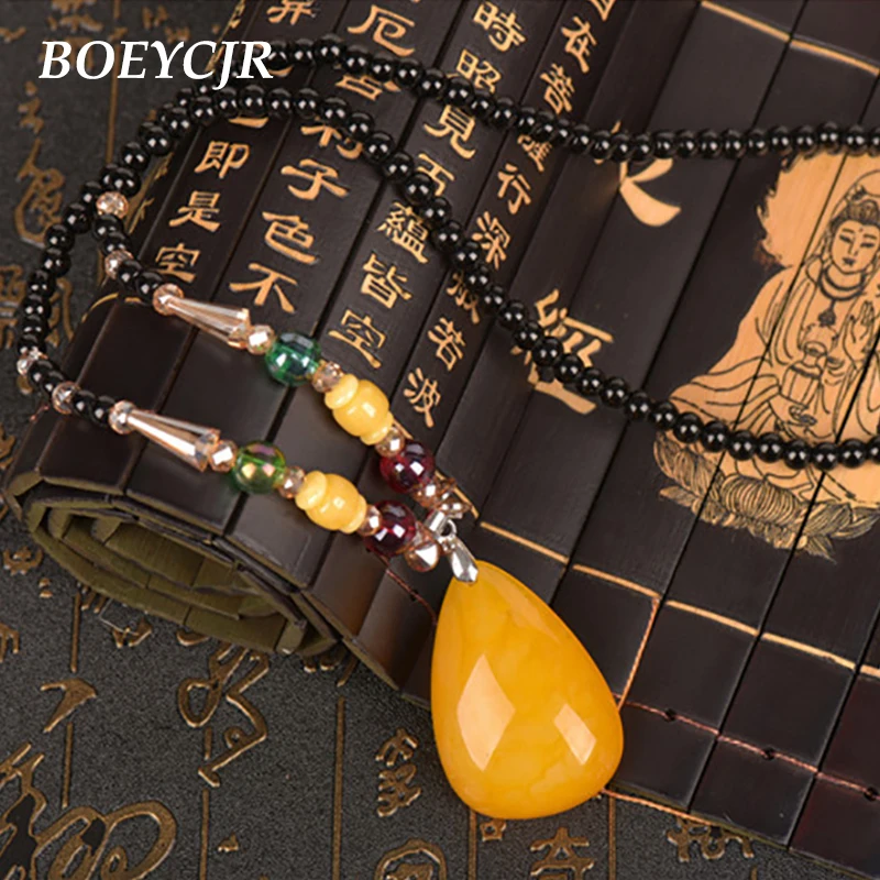 Длинная цепь BOEYCJR PANGA ручной работы ювелирные изделия из смолы этническое
