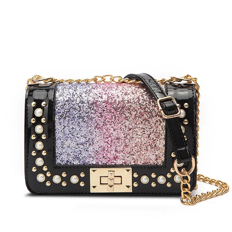 Новые жемчужные модные сумки простые ручные через плечо для женщин 2018 Дамская