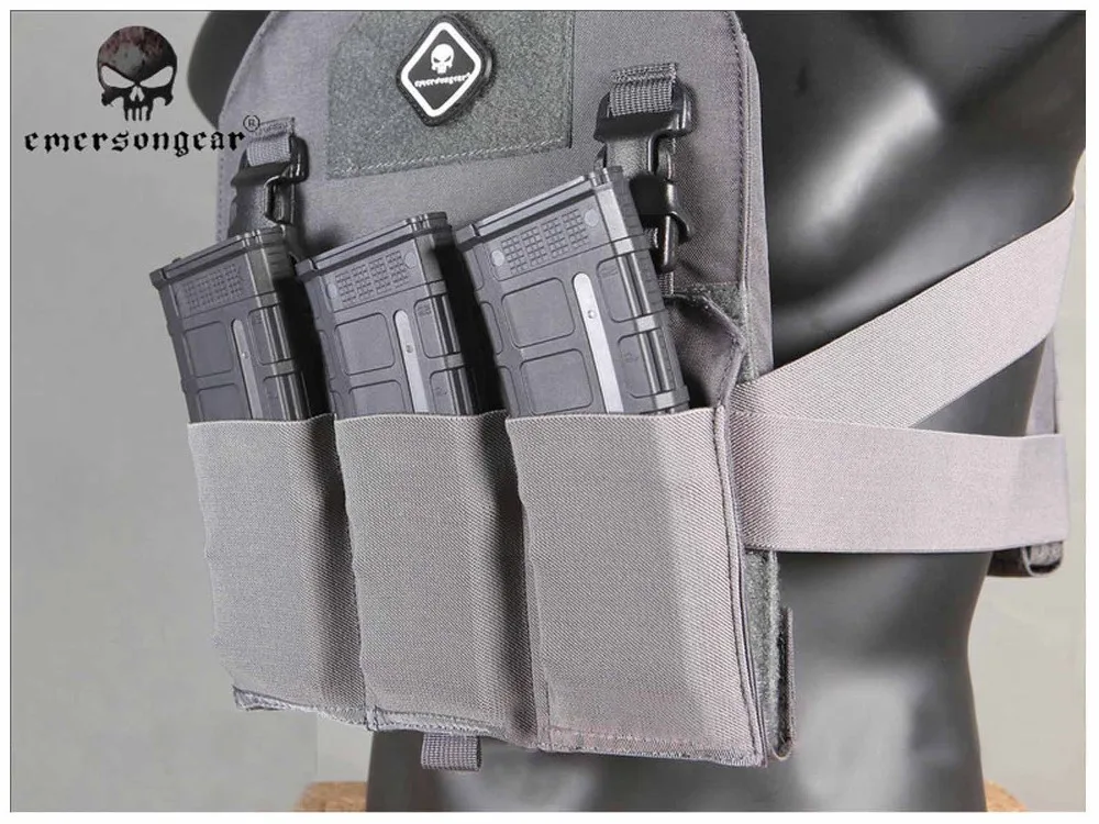 EMERSONGEAR резиновый стиль тройной M4 Mag сумка панель M4 подсумок для APC жилет Чехлы Мультикам WG EM6408