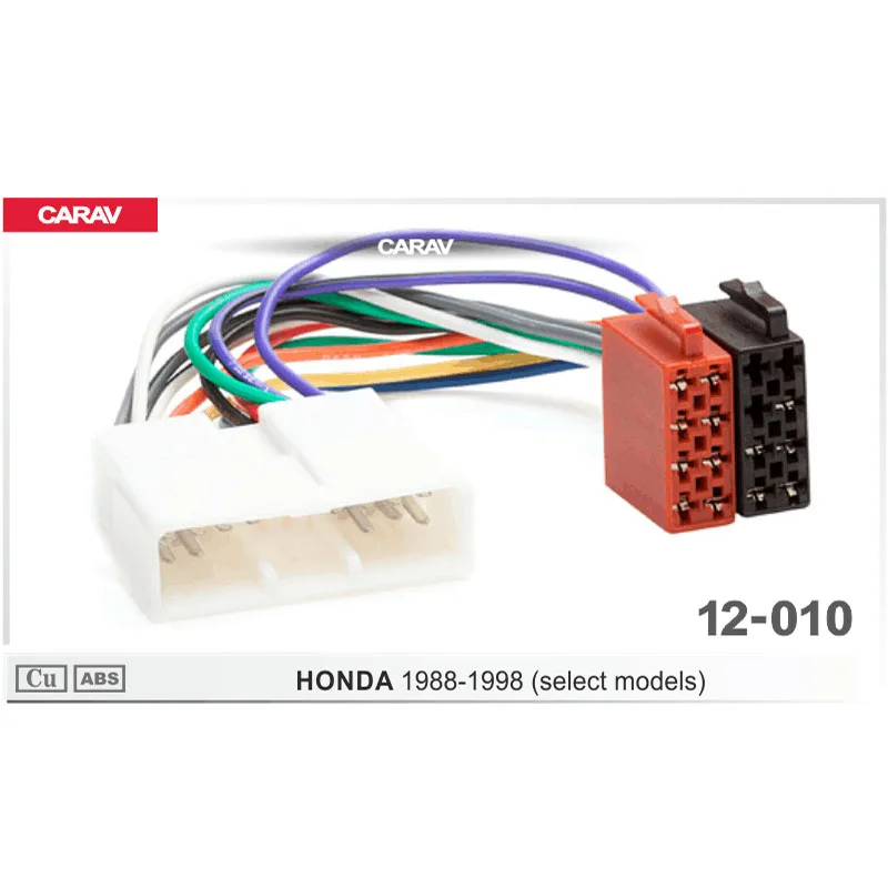 CARAV 12-010 ISO радио адаптер для HONDA(выберите модели) провода жгута проводов разъем свинцовый ткацкий станок кабель штекер Адаптер стерео