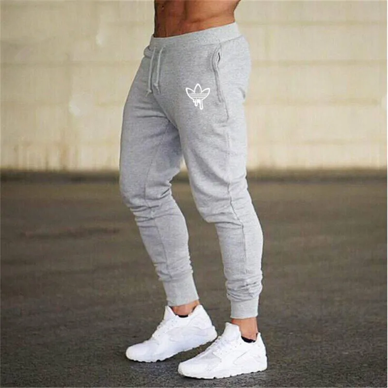 2018 summer new brand men's jogging sports was thin black bodybuilding trousers fitness yoga pants | Мужская одежда