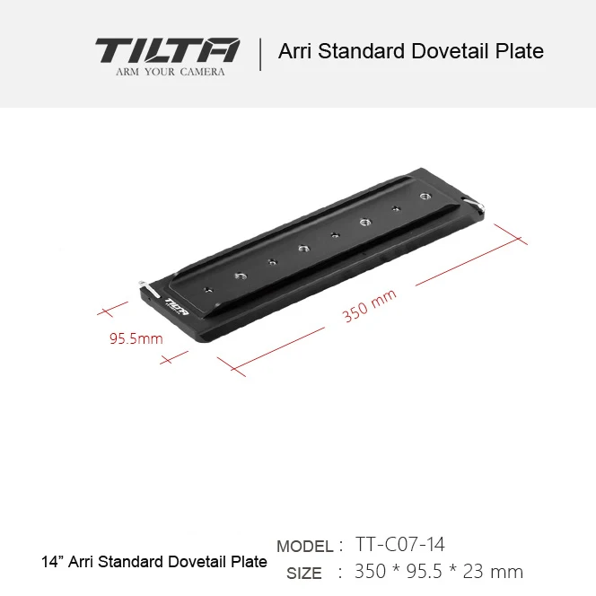 Tilta TT C07 12 &quot/14&quot/18 &quot/24&quot ARRI стандарт легкий ласточкин хвост пластина Крепление