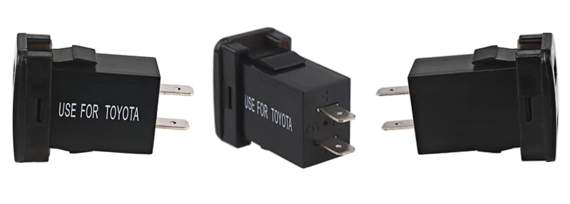 2 порта USB зарядное устройство адаптер питания розетка прикуриватель с Вольтметр двойной USB разъем измеритель напряжения для Toyota 3 цвета
