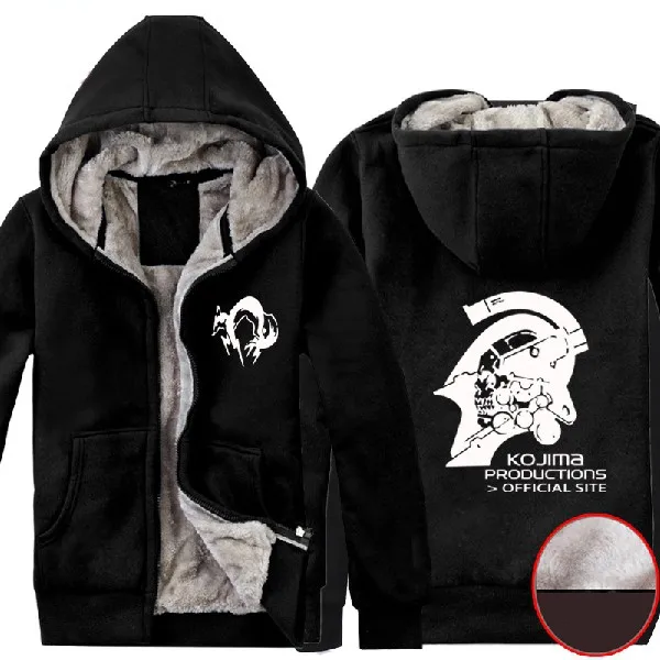 Hideo Kojima Productions супер теплые зимние толстовки с логотипом|hoodie sweatshirt|winter hoodiesweatshirt